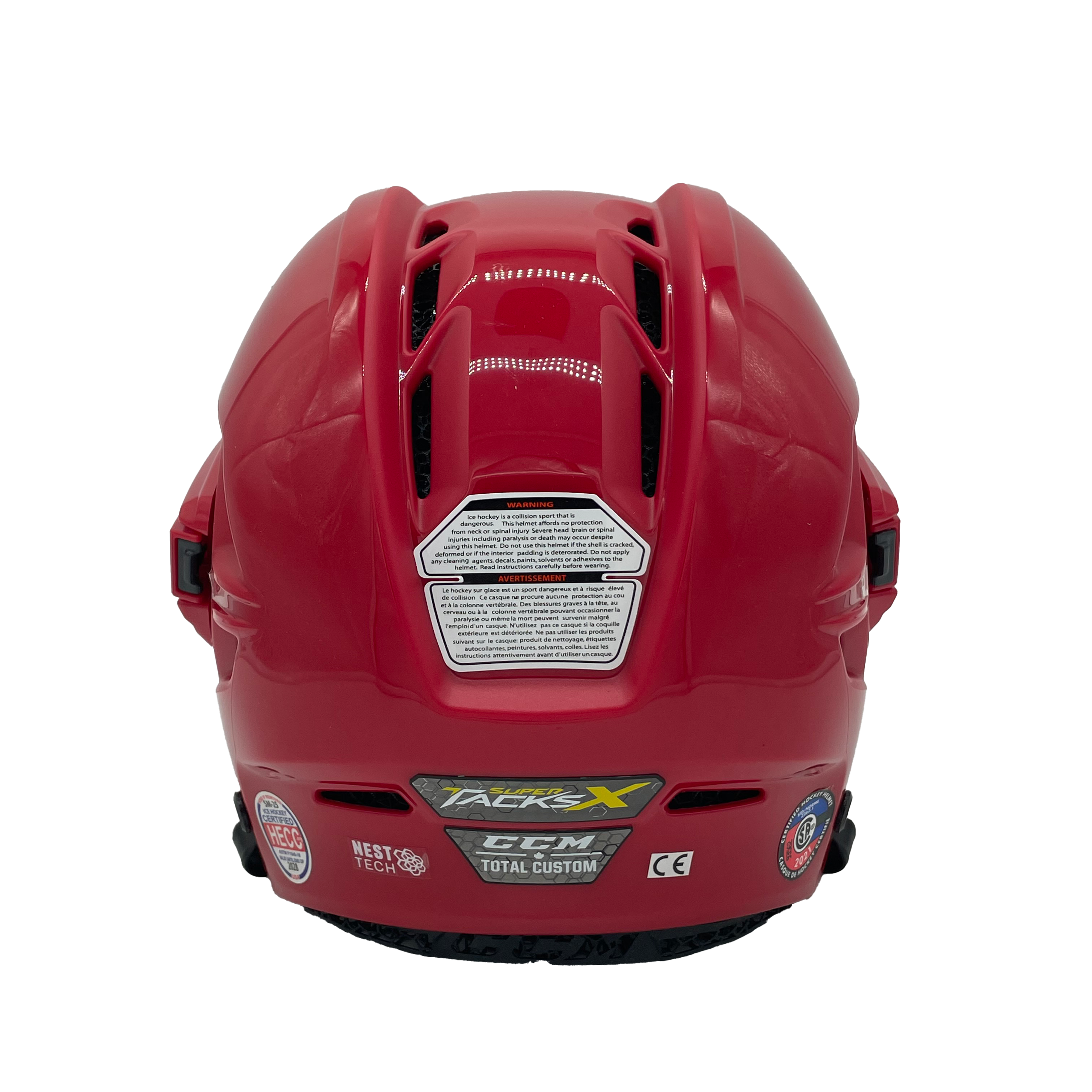 CCM Super Tacks X - Casque de hockey (rouge)